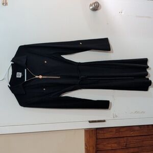 Anne Klein Black Long Sleeve Dress